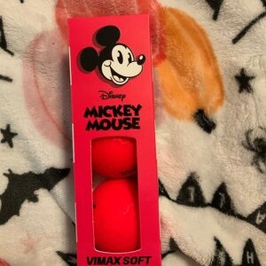 Hot pink Mickey golf balls 3